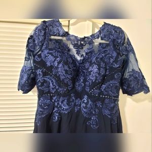 Dress, Navy blue, Wedding, Size 14